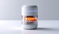 Futuristic Smart Food Warmer on a Clean Background Royalty Free Stock Photo