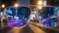 Futuristic Smart Glasses: Enhancing Reality with Technology Royalty Free Stock Photo