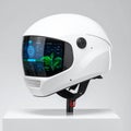 Futuristic Smart Helmet with Augmented Reality HUD Royalty Free Stock Photo