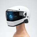 Futuristic Smart Helmet with Augmented Reality HUD Royalty Free Stock Photo
