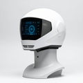Futuristic Smart Helmet with Digital Display Royalty Free Stock Photo