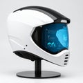 Futuristic Smart Helmet with Heads-Up Display Royalty Free Stock Photo