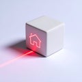 Futuristic Smart Home Security Technology Cube Royalty Free Stock Photo