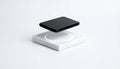 Futuristic Smartphone Levitating Over Wireless Charger Royalty Free Stock Photo