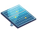 Futuristic solar panel illustration