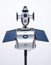 Futuristic Solar-Powered Surveillance System Royalty Free Stock Photo