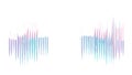 Futuristic sound wave pattern with vibrant gradients, modern technology and data visualization, vector design Generative AI Royalty Free Stock Photo