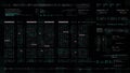 Futuristic Source Code Digital Data Telemetry Display