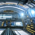 1663 Futuristic Space Station: A futuristic and sci-fi-inspired background featuring a space station, futuristic technology, and