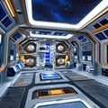 1401 Futuristic Space Station: A futuristic and sci-fi-inspired background featuring a space station with futuristic architectur