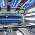 1241 Futuristic Space Station: A futuristic and sci-fi-inspired background featuring a futuristic space station with sleek archi Royalty Free Stock Photo