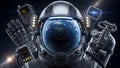 Futuristic Space Suit Astronaut with Advanced Technology Devices Created With Generative AI Royalty Free Stock Photo
