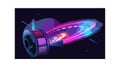 Futuristic Spacecraft Engine - Technology, Exploration, and Innovation, vector design Generative AI Royalty Free Stock Photo