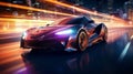 Futuristic sports car (3D Rendering)