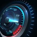 Futuristic sports car speedometer. Abstract speed racing vector background Royalty Free Stock Photo