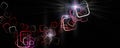 Futuristic square panorama design illustration with light Royalty Free Stock Photo
