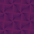 Futuristic square seamless pattern. Geometric abstract purple background, glowing pattern. Vector illustration Royalty Free Stock Photo