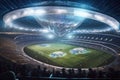 futuristic stadium, with aliens competing in futuristic sports