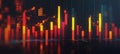 Futuristic Stock Market Visualizing Dynamic Financial Data Trends and Cryptocurrency Growth