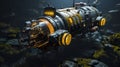 Futuristic Submarine Underwater Exploration