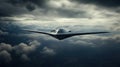 Futuristic supersonic invisible jet bomber