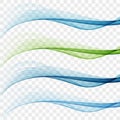 Swoosh wave lines layout with abstract fresh dynamic streaks. Royalty Free Stock Photo