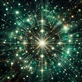 Futuristic Tech Bokeh: Abstract Digital Universe