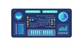 Futuristic Tech Dashboard Icon for Data and Control, vector design Generative AI Royalty Free Stock Photo