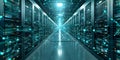 Futuristic Tech Lab: Advanced Satellite Uplinks and Fiber Optic Networks