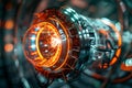 Futuristic Tech Sphere: A Close-up View of a Sci-Fi Device