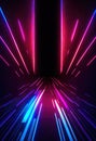 Futuristic techno sci-fi background with glowing lines, ai generation Royalty Free Stock Photo