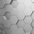 Futuristic and technological hexagonal background. 3d rendering Royalty Free Stock Photo