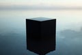 futuristic technology cube digital data internet connectivity, cyber tech background wallpaper.