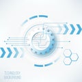 Futuristic technology gear concept Royalty Free Stock Photo