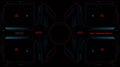 Futuristic technology hud target display