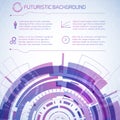 Futuristic Technology Information Background