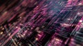 Futuristic technology interface with glowing circuit patterns : technology Theme