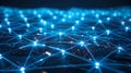 Futuristic Technology Network Connection Structure - Digital Data Abstract Background Royalty Free Stock Photo