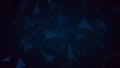 Futuristic technology style. Data connection concept. Network connection structure. Abstract geometrical tangles background.