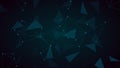 Futuristic technology style. Data connection concept. Network connection structure. Abstract geometrical tangles background.