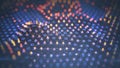 Futuristic technology three dimensional array 3D rendering illustration Royalty Free Stock Photo