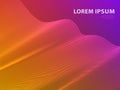 Futuristic Template Design Background. Modern Abstract 3D Line Geometric Halftone Gradients for Presentation. Vector EPS 10 Royalty Free Stock Photo