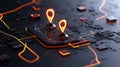 Futuristic Touch Technology for Advanced Digital Navigation, Data Interaction, Virtual Mapping, and Geolocation