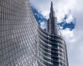 Futuristic tower of a skyscraper, visionary finance building