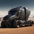 Futuristic Truck Inspired By Star Wars Evil Empire: Detailed Sculpted Design