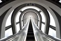 Futuristic tunnel and escalator Royalty Free Stock Photo