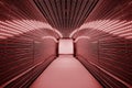 Futuristic tunnel interior background Royalty Free Stock Photo