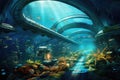 futuristic underwater transportation tunnel system