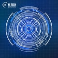 Futuristic user interface circle elements set Royalty Free Stock Photo