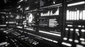 Futuristic user interface displaying abstract data analysis and technology Royalty Free Stock Photo